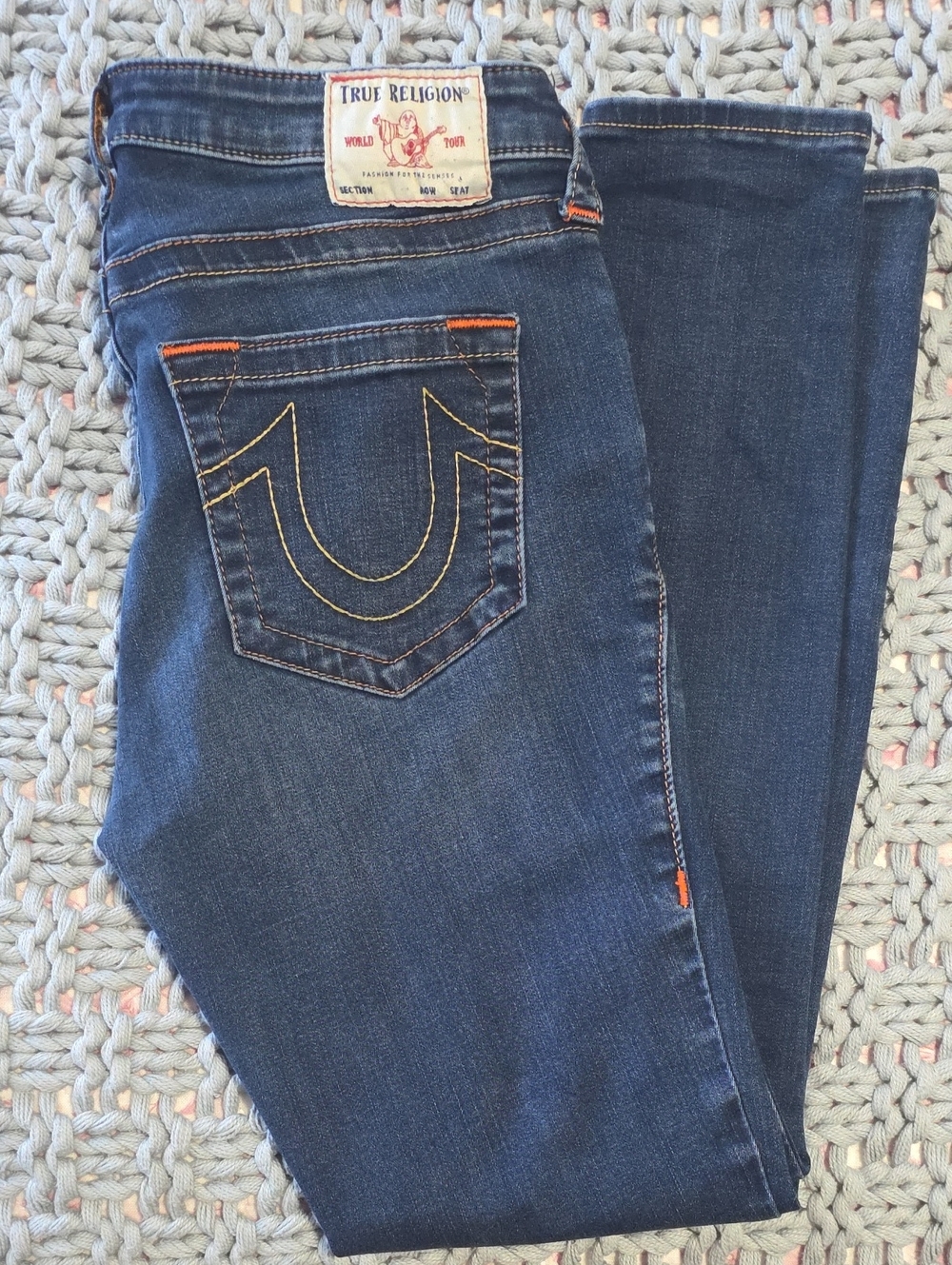 True Religion Jennie Mid-Rise Curvy Skinny Jeans in Indigo Wash